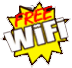 Free Wi-Fi at Happy Burger Diner